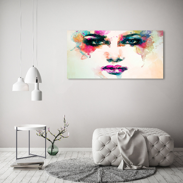 Cuadro canvas con impresión uv duradera horizontal Retrato de una mujer