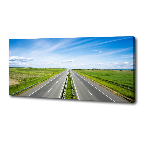 Cuadro canvas con impresión uv duradera horizontal Carretera