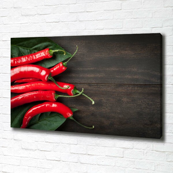 Fotocuadro en lienzo de alta calidad horizontal chiles