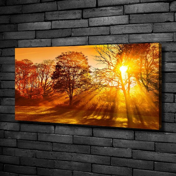 Cuadro canvas con impresión uv duradera horizontal Atardecer