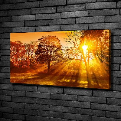 Cuadro canvas con impresión uv duradera horizontal Atardecer