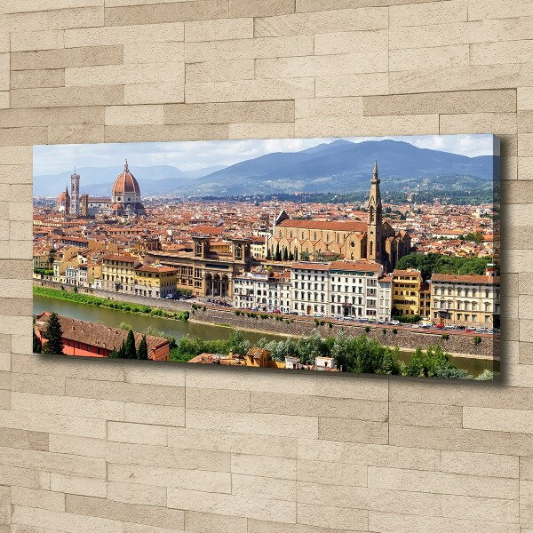Cuadro canvas moderno de gran formato horizontal Florencia, Italia