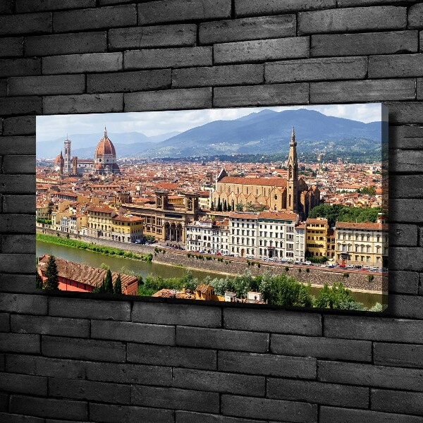 Cuadro canvas moderno de gran formato horizontal Florencia, Italia