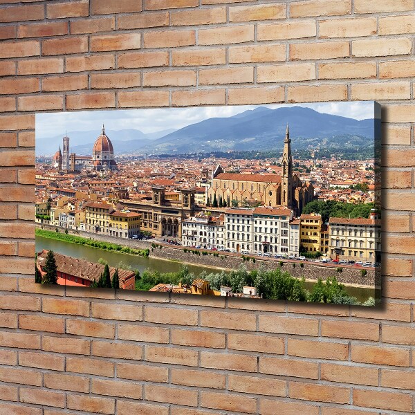 Cuadro canvas moderno de gran formato horizontal Florencia, Italia