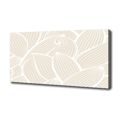 Fotocuadro en lienzo de alta calidad horizontal Patrón de hojas