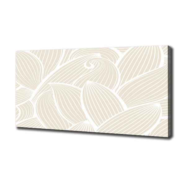 Fotocuadro en lienzo de alta calidad horizontal Patrón de hojas