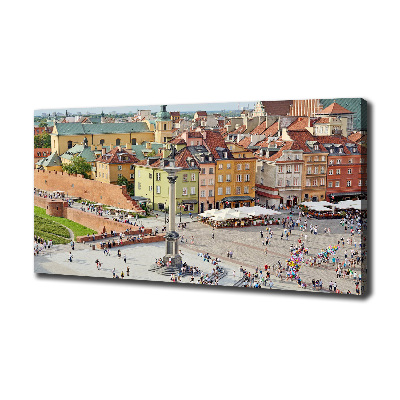 Cuadro canvas con impresión uv duradera horizontal Varsovia, Polonia