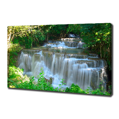 Cuadro canvas con impresión uv duradera horizontal Cascada