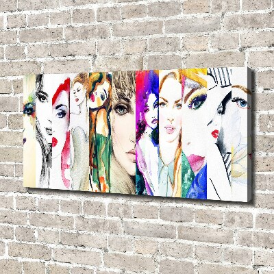 Fotocuadro en lienzo de alta calidad horizontal Retratos femeninos