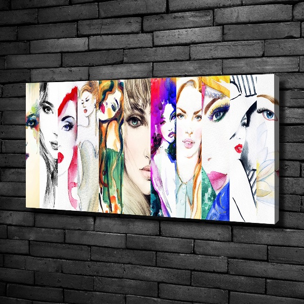 Fotocuadro en lienzo de alta calidad horizontal Retratos femeninos