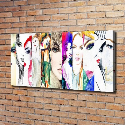 Fotocuadro en lienzo de alta calidad horizontal Retratos femeninos
