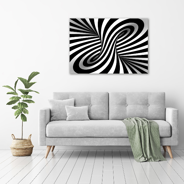 Cuadro canvas con impresión uv duradera horizontal Vórtice abstracto