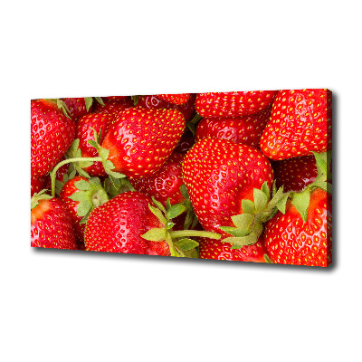 Cuadro canvas con impresión uv duradera horizontal fresas