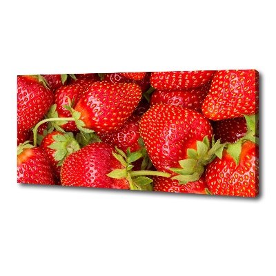 Cuadro canvas con impresión uv duradera horizontal fresas