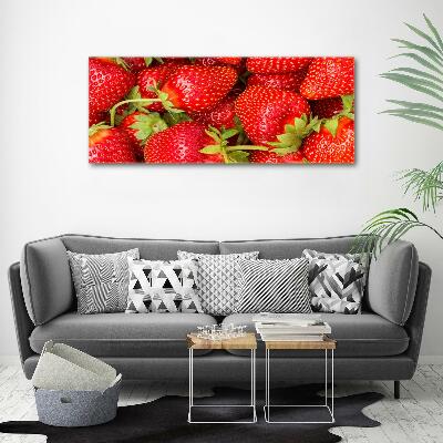 Cuadro canvas con impresión uv duradera horizontal fresas