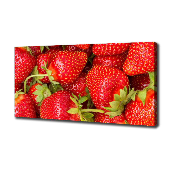 Cuadro canvas con impresión uv duradera horizontal fresas