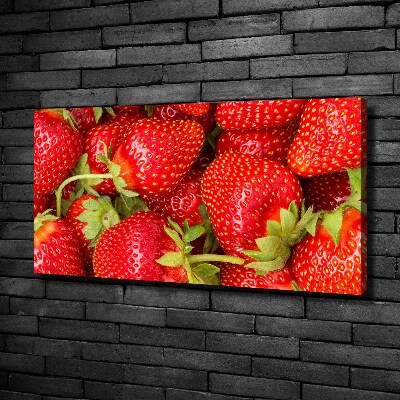 Cuadro canvas con impresión uv duradera horizontal fresas