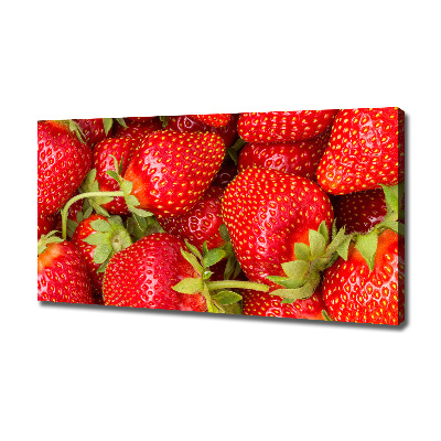 Cuadro canvas con impresión uv duradera horizontal fresas