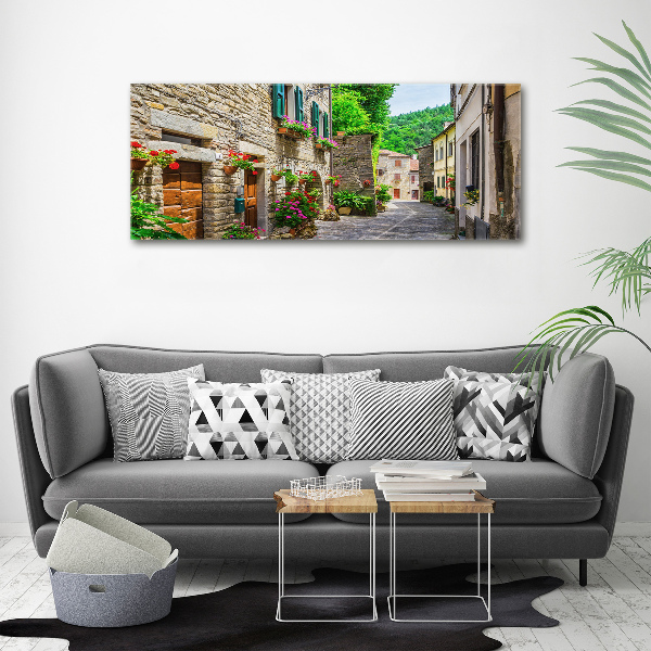 Fotocuadro en lienzo de alta calidad horizontal Una calle con encanto