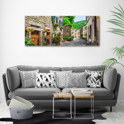 Fotocuadro en lienzo de alta calidad horizontal Una calle con encanto