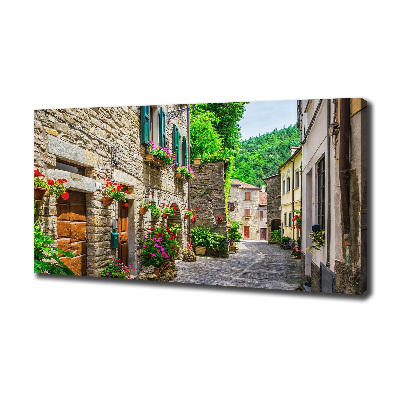 Fotocuadro en lienzo de alta calidad horizontal Una calle con encanto