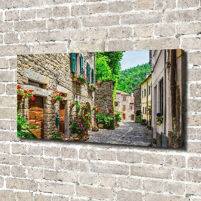 Fotocuadro en lienzo de alta calidad horizontal Una calle con encanto