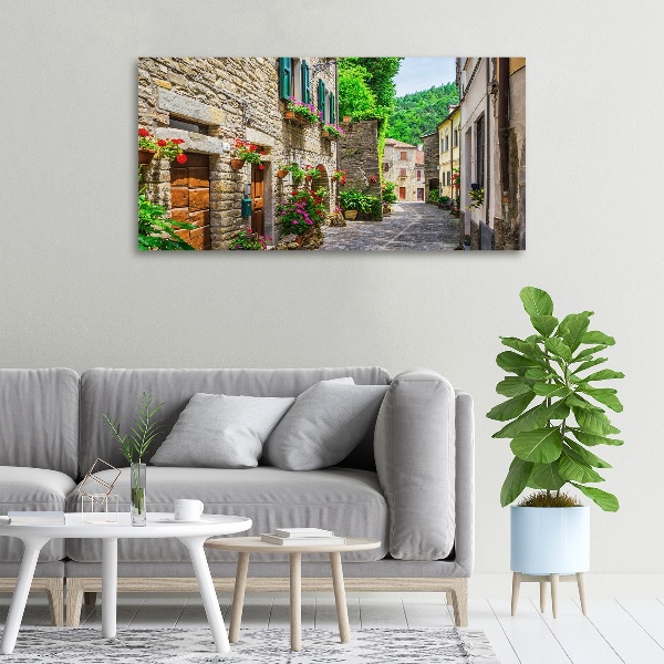 Fotocuadro en lienzo de alta calidad horizontal Una calle con encanto