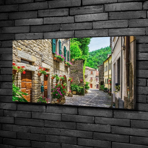 Fotocuadro en lienzo de alta calidad horizontal Una calle con encanto