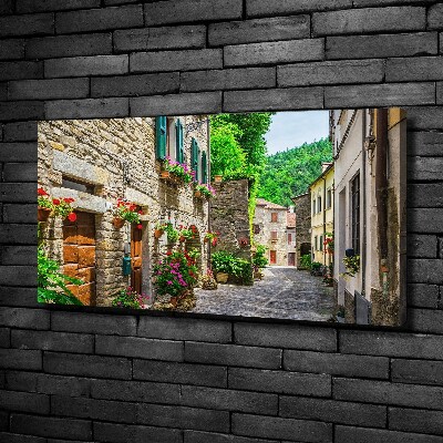 Fotocuadro en lienzo de alta calidad horizontal Una calle con encanto