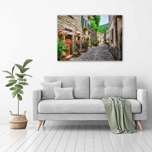 Fotocuadro en lienzo de alta calidad horizontal Una calle con encanto