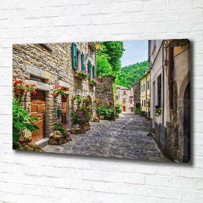 Fotocuadro en lienzo de alta calidad horizontal Una calle con encanto