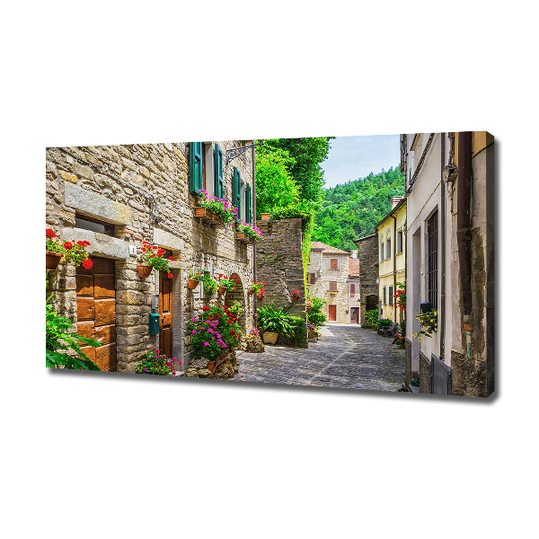 Fotocuadro en lienzo de alta calidad horizontal Una calle con encanto