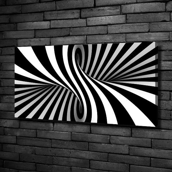 Cuadro canvas moderno de gran formato horizontal Vórtice abstracto