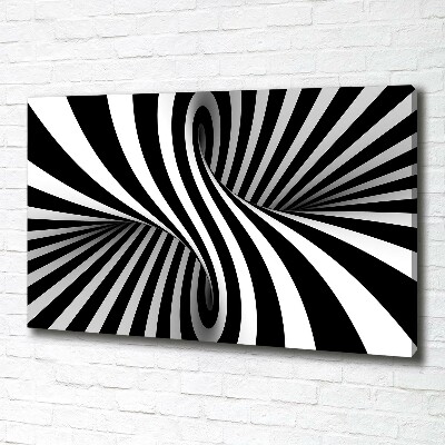 Cuadro canvas moderno de gran formato horizontal Vórtice abstracto