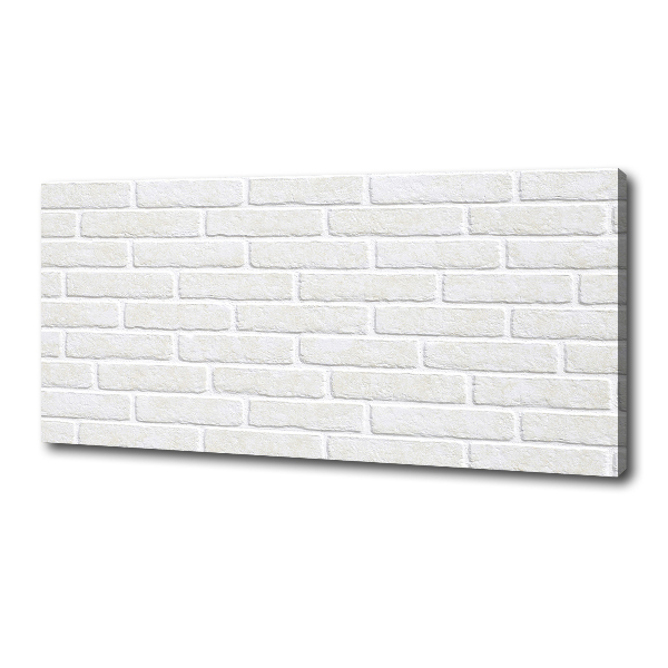 Cuadro canvas moderno de gran formato horizontal pared de ladrillos