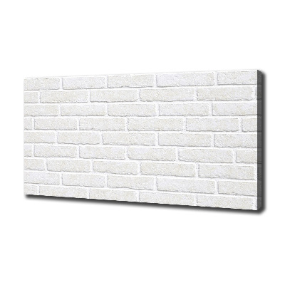 Cuadro canvas moderno de gran formato horizontal pared de ladrillos