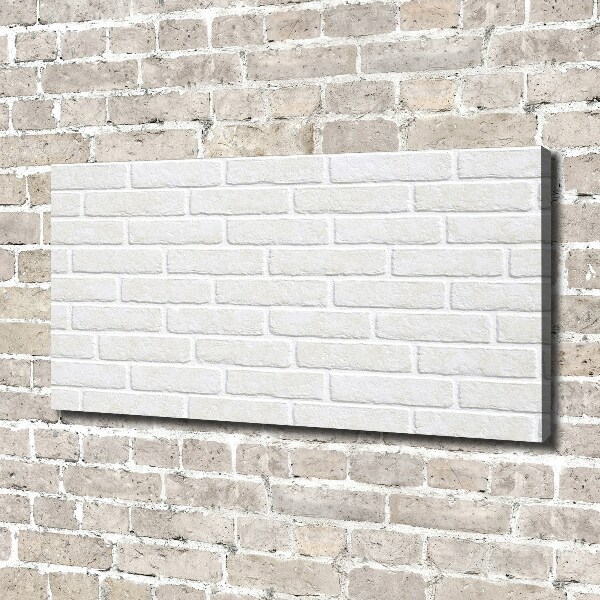 Cuadro canvas moderno de gran formato horizontal pared de ladrillos
