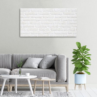 Cuadro canvas moderno de gran formato horizontal pared de ladrillos