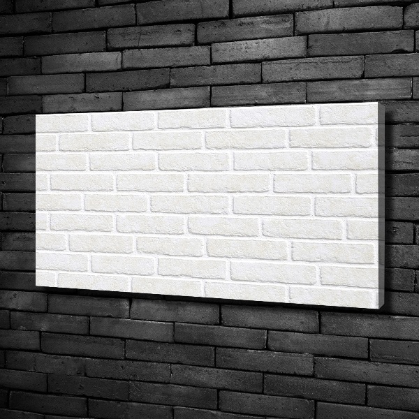 Cuadro canvas moderno de gran formato horizontal pared de ladrillos