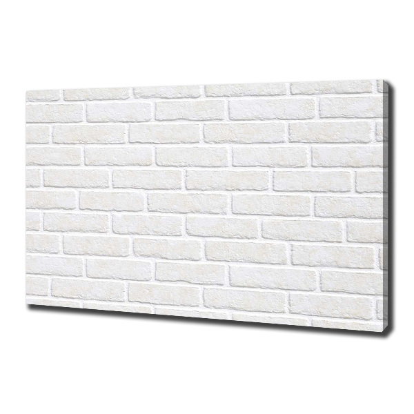Cuadro canvas moderno de gran formato horizontal pared de ladrillos