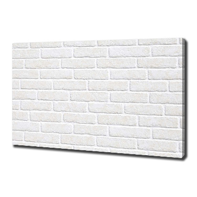 Cuadro canvas moderno de gran formato horizontal pared de ladrillos