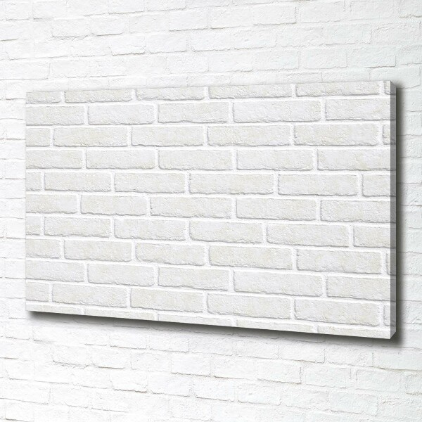 Cuadro canvas moderno de gran formato horizontal pared de ladrillos