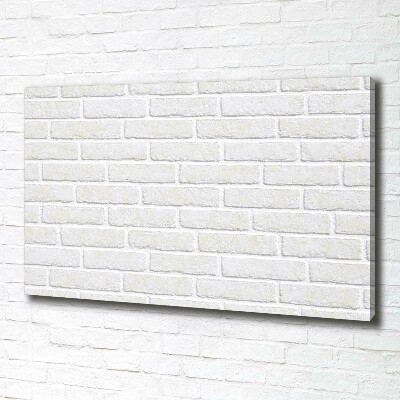 Cuadro canvas moderno de gran formato horizontal pared de ladrillos