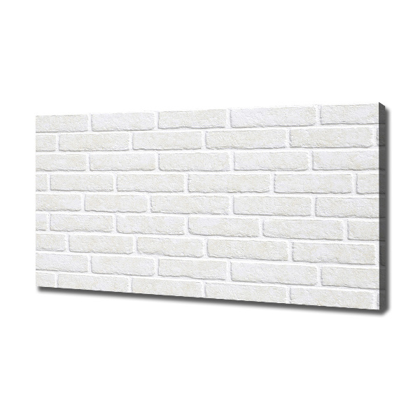 Cuadro canvas moderno de gran formato horizontal pared de ladrillos