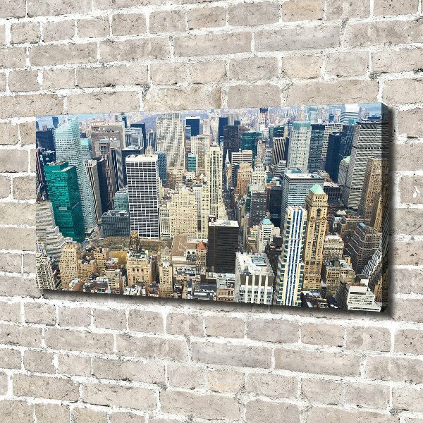 Cuadro canvas moderno de gran formato horizontal Manhattan Nueva York