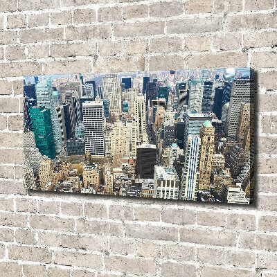 Cuadro canvas moderno de gran formato horizontal Manhattan Nueva York