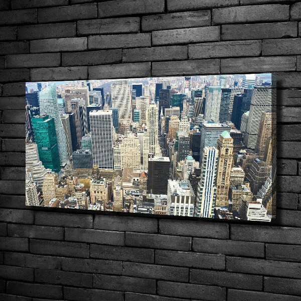 Cuadro canvas moderno de gran formato horizontal Manhattan Nueva York