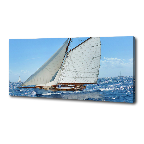 Cuadro canvas con impresión uv duradera horizontal Yate
