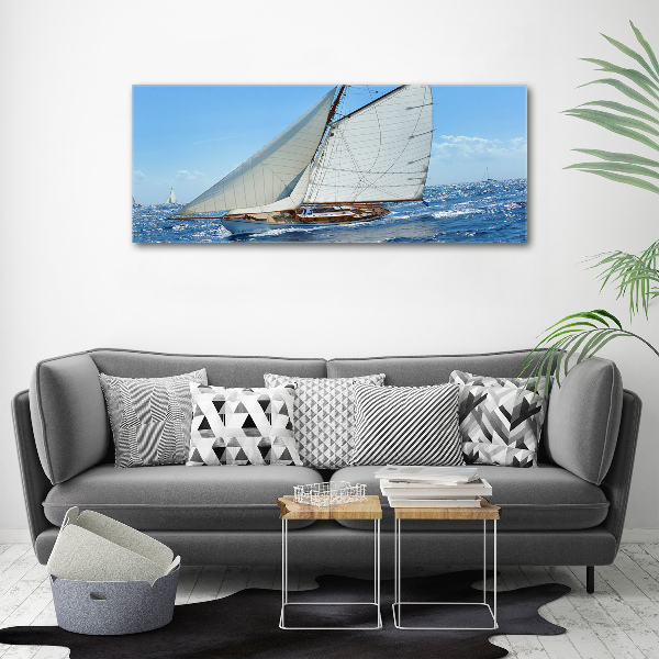 Cuadro canvas con impresión uv duradera horizontal Yate