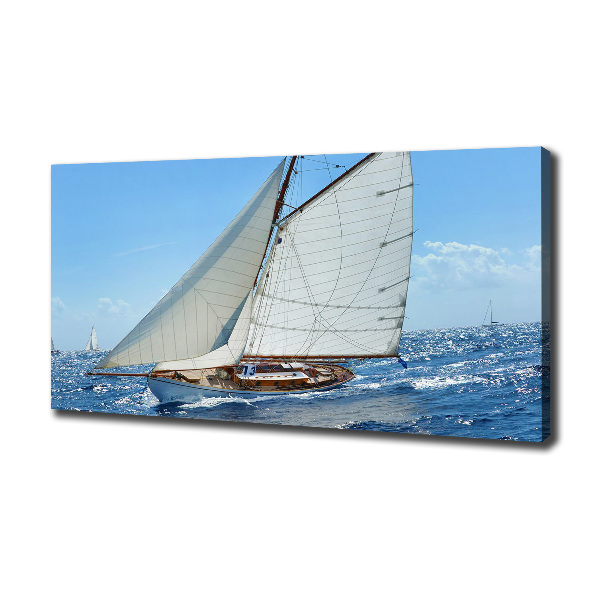 Cuadro canvas con impresión uv duradera horizontal Yate
